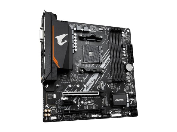 Mainboard|GIGABYTE|AMD B550|Socket AM4|micro ATX|RAM DDR4-SDRAM|4xSlots|Wi-Fi Yes|Bluetooth Yes|2xNumber of M.2 (M) slots|B550M AORUS ELITE AX (REV. 1.4)|B550MAORUSELITEAX1.4 2