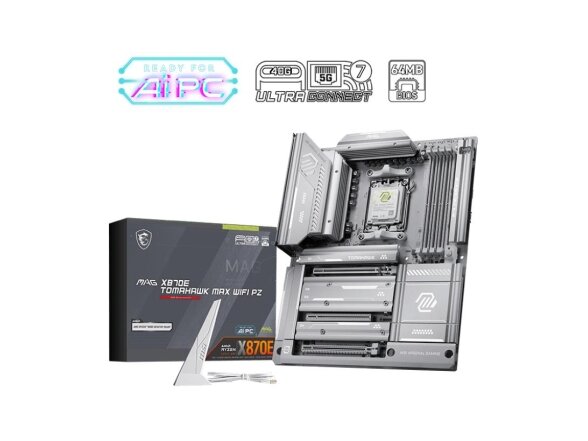 Mainboard|MSI|AMD X870E|Socket AM5|ATX|RAM DDR5-SDRAM|4xSlots|Wi-Fi Yes|Bluetooth Yes|4xNumber of M.2 (M) slots|X870ETOMAHAWKMAXWIFIPZ