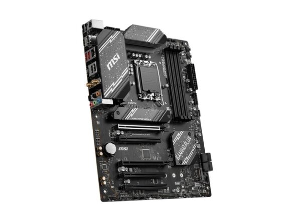 Mainboard|MSI|Intel B760 Express|LGA1700|ATX|Memory DDR5|Memory slots 4|5xPCI-Express 16x|2xM.2|1xHDMI|1xDisplayPort|2xUSB 2.0|2xUSB 3.2|1xUSB-C|1xPS/2|1xOptical S/PDIF|1xRJ45|5xAudio port|B760GAMINGPLUSWIFI 3 Mainboard|MSI|Intel B760 Express|LGA1700|ATX|Memory DDR5|Memory slots 4|5xPCI-Express 16x|2xM.2|1xHDMI|1xDisplayPort|2xUSB 2.0|2xUSB 3.2|1xUSB-C|1xPS/2|1xOptical S/PDIF|1xRJ45|5xAudio port|B760GAMINGPLUSWIFI 3