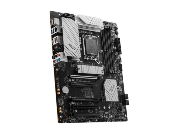 Mainboard|MSI|Intel B760 Express|LGA1700|Memory DDR5|Memory slots 4|5xPCI-Express 5.0 16x|2xM.2|1xHDMI|1xDisplayPort|2xUSB 2.0|2xUSB 3.2|1xUSB-C|1xOptical S/PDIF|1xRJ45|5xAudio port|PROB760-PII 2 Mainboard|MSI|Intel B760 Express|LGA1700|Memory DDR5|Memory slots 4|5xPCI-Express 5.0 16x|2xM.2|1xHDMI|1xDisplayPort|2xUSB 2.0|2xUSB 3.2|1xUSB-C|1xOptical S/PDIF|1xRJ45|5xAudio port|PROB760-PII 2