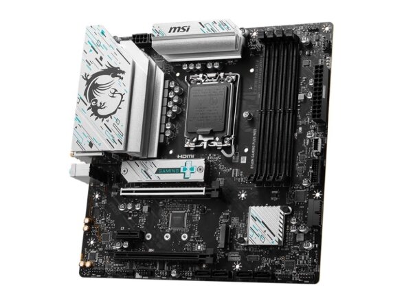 Mainboard|MSI|Intel B760 Express|LGA1700|Micro-ATX|Memory DDR5|Memory slots 4|1xPCI-Express 3.0 1x|1xPCI-Express 4.0 4x |1xPCI-Express 4.0 16x|2xM.2|2xHDMI|2xDisplayPort|2xUSB 2.0|4xUSB 3.2|1xPS/2|1xRJ45|3xAudio port|B760MGAMINGPLUSWIFI 2 Mainboard|MSI|Intel B760 Express|LGA1700|Micro-ATX|Memory DDR5|Memory slots 4|1xPCI-Express 3.0 1x|1xPCI-Express 4.0 4x |1xPCI-Express 4.0 16x|2xM.2|2xHDMI|2xDisplayPort|2xUSB 2.0|4xUSB 3.2|1xPS/2|1xRJ45|3xAudio port|B760MGAMINGPLUSWIFI 2