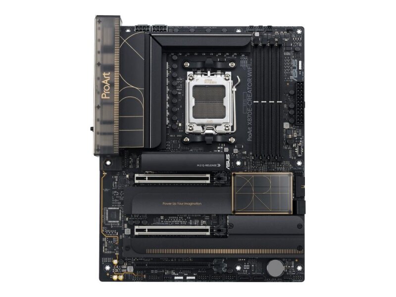 Mainboard|ASUS|AMD X870E|SAM5|ATX|Memory DDR5|Memory slots 4|3xPCI-Express 4.0 16x|2xPCI-Express 5.0 16x|4xM.2|1xHDMI|1xDisplayPort|1xUSB 2.0|7xUSB 3.2|3xUSB-C|1xRJ45|3xAudio port|PROARTX870E-CREATORWIFI 1 Mainboard|ASUS|AMD X870E|SAM5|ATX|Memory DDR5|Memory slots 4|3xPCI-Express 4.0 16x|2xPCI-Express 5.0 16x|4xM.2|1xHDMI|1xDisplayPort|1xUSB 2.0|7xUSB 3.2|3xUSB-C|1xRJ45|3xAudio port|PROARTX870E-CREATORWIFI 1