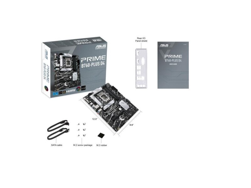 Mainboard|ASUS|Intel B760 Express|LGA1700|ATX|Memory DDR4|Memory slots 4|2xPCI-Express 3.0 1x|1xPCI-Express 4.0 16x|1xPCI-Express 5.0 16x|3xM.2|1x15pin D-sub|1xHDMI|1xDisplayPort|2xUSB 2.0|3xUSB 3.2|1xUSB-C|1xRJ45|3xAudio port|PRIMEB760-PLUSD4 5 Mainboard|ASUS|Intel B760 Express|LGA1700|ATX|Memory DDR4|Memory slots 4|2xPCI-Express 3.0 1x|1xPCI-Express 4.0 16x|1xPCI-Express 5.0 16x|3xM.2|1x15pin D-sub|1xHDMI|1xDisplayPort|2xUSB 2.0|3xUSB 3.2|1xUSB-C|1xRJ45|3xAudio port|PRIMEB760-PLUSD4 5