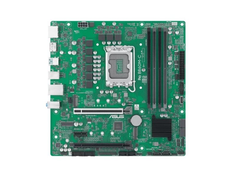 Mainboard|ASUS|Intel B860|LGA 1851 (Socket V1)|micro ATX|RAM DDR5-SDRAM|4xSlots|2xNumber of M.2 (M) slots|PROB860M-C-CSM Mainboard|ASUS|Intel B860|LGA 1851 (Socket V1)|micro ATX|RAM DDR5-SDRAM|4xSlots|2xNumber of M.2 (M) slots|PROB860M-C-CSM