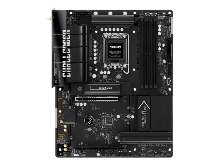 Mainboard|ASROCK|Intel B860|LGA 1851 (Socket V1)|ATX|RAM DDR5-SDRAM|4xSlots|Wi-Fi Yes|Bluetooth Yes|1xNumber of M.2 (M) slots|B860CHALLENGERWIFI Mainboard|ASROCK|Intel B860|LGA 1851 (Socket V1)|ATX|RAM DDR5-SDRAM|4xSlots|Wi-Fi Yes|Bluetooth Yes|1xNumber of M.2 (M) slots|B860CHALLENGERWIFI