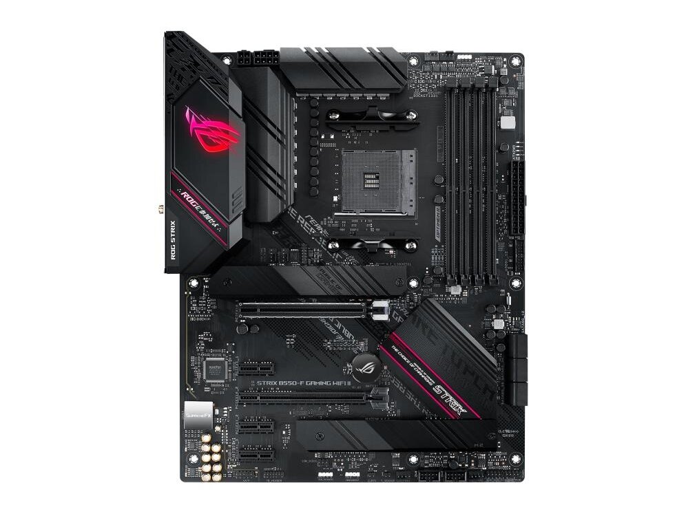 Mainboard|ASUS|AMD B550|SAM4|ATX|Memory DDR4|Memory slots 4|3xPCI-Express 3.0 1x|1xPCI-Express 3.0 4x|1xPCI-Express 4.0 16x|2xM.2|1xHDMI|1xDisplayPort|2xAudio-In|3xAudio-Out|2xUSB 2.0|5xUSB 3.2|1xUSB type C|1xOptical S/PDIF|1xRJ45|2xRF-Out|STRIXB550-FGAMW 1