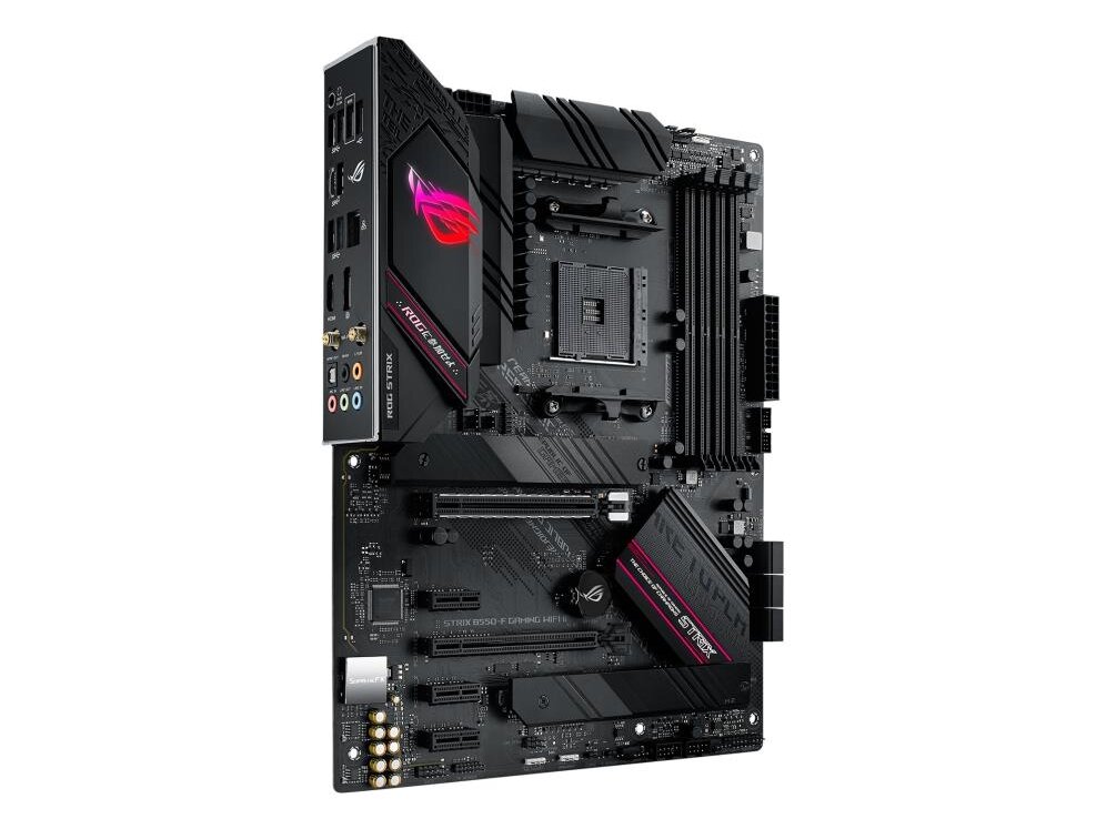 Mainboard|ASUS|AMD B550|SAM4|ATX|Memory DDR4|Memory slots 4|3xPCI-Express 3.0 1x|1xPCI-Express 3.0 4x|1xPCI-Express 4.0 16x|2xM.2|1xHDMI|1xDisplayPort|2xAudio-In|3xAudio-Out|2xUSB 2.0|5xUSB 3.2|1xUSB type C|1xOptical S/PDIF|1xRJ45|2xRF-Out|STRIXB550-FGAMW