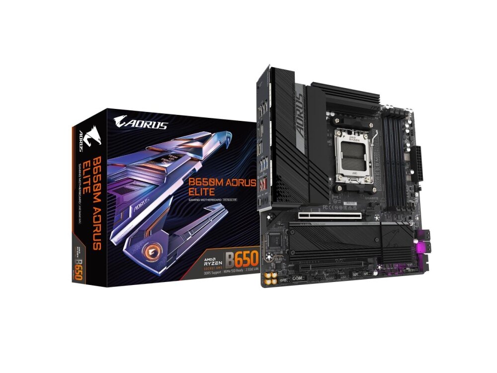 MB AMD B650 SAM5 MATX/B650M AORUS ELITE 1.3 GIGABYTE MB AMD B650 SAM5 MATX/B650M AORUS ELITE 1.3 GIGABYTE