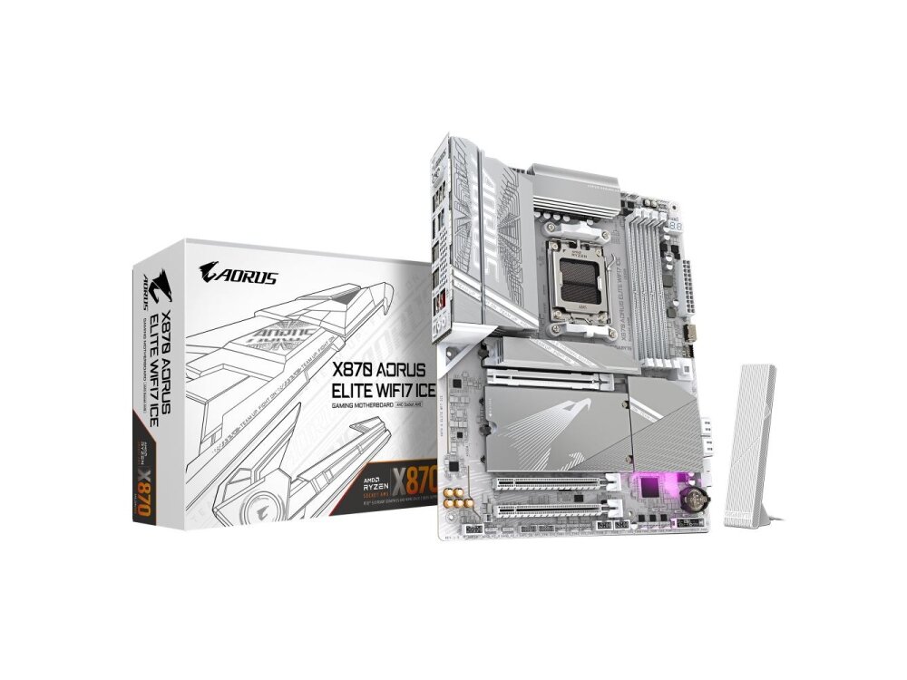 MB AMD X870E SAM5 ATX/X870E A ELITE WF7 ICE GIGABYTE MB AMD X870E SAM5 ATX/X870E A ELITE WF7 ICE GIGABYTE