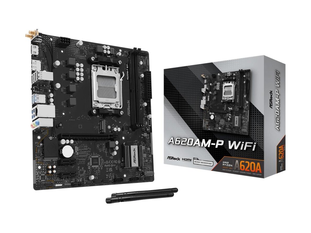 MB AMD A620A SAM5 MATX/A620AM-P WIFI ASROCK MB AMD A620A SAM5 MATX/A620AM-P WIFI ASROCK
