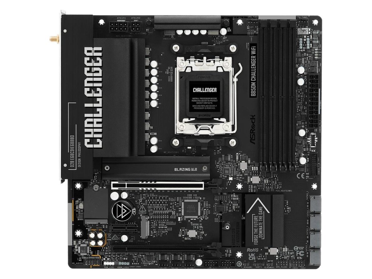 MB AMD B850 SAM5 MATX/B850M CHALLENGER WIFI ASROCK 1