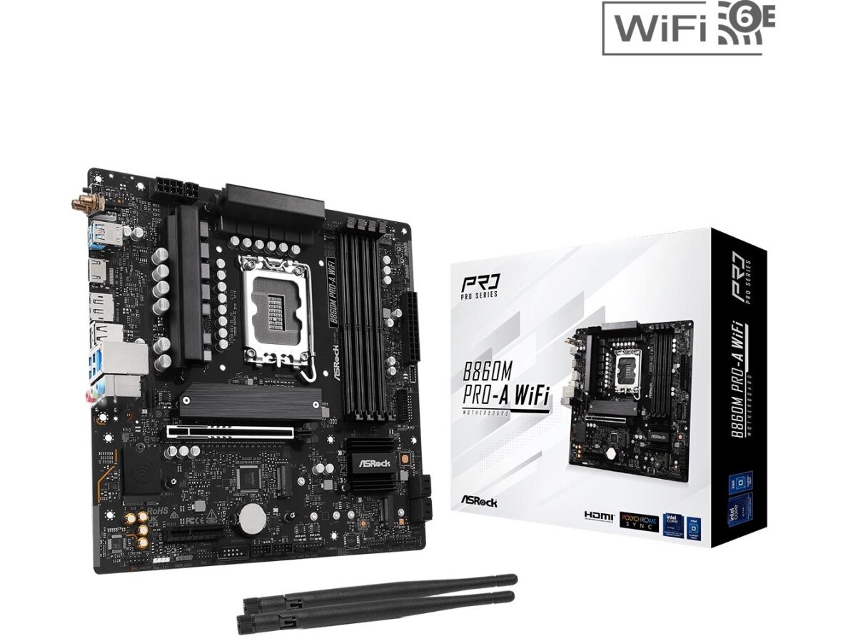 MB B860 S1851 MATX/B860M PRO-A WIFI ASROCK MB B860 S1851 MATX/B860M PRO-A WIFI ASROCK