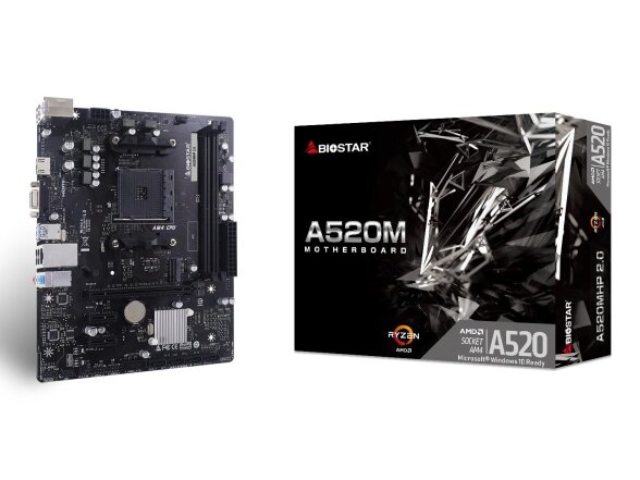 MB AMD A520 SAM4 MATX/A520MHP 2.0 BIOSTAR 3 MB AMD A520 SAM4 MATX/A520MHP 2.0 BIOSTAR 3