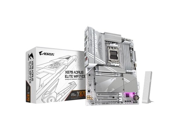 MB AMD X870E SAM5 ATX/X870E A ELITE WF7 ICE GIGABYTE MB AMD X870E SAM5 ATX/X870E A ELITE WF7 ICE GIGABYTE