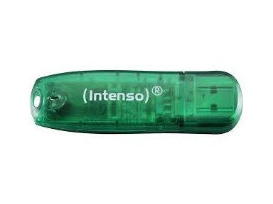 MEMORY DRIVE FLASH USB2 8GB/GREEN 3502460 INTENSO