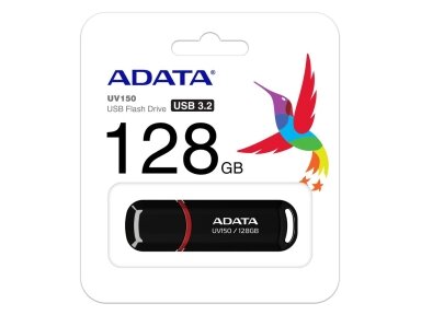 MEMORY DRIVE FLASH USB3 128GB/BLACK AUV150-128G-RBK ADATA