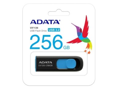 MEMORY DRIVE FLASH USB3 256GB/BLK/BLUE AUV128-256G-RBE ADATA