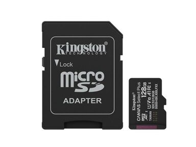 MEMORY MICRO SDXC 128GB UHS-I/W/ADAPTER SDCS3/128GB KINGSTON