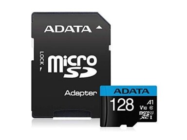 MEMORY MICRO SDXC 128GB W/AD./AUSDX128GUICL10A1-RA1 ADATA