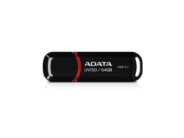 MEMORY DRIVE FLASH USB3.1 64GB/BLACK AUV150-64G-RBK ADATA