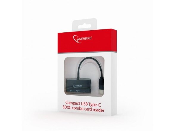 MEMORY READER USB-C SD/COMBO UHB-CR3-02 GEMBIRD 1 MEMORY READER USB-C SD/COMBO UHB-CR3-02 GEMBIRD 1