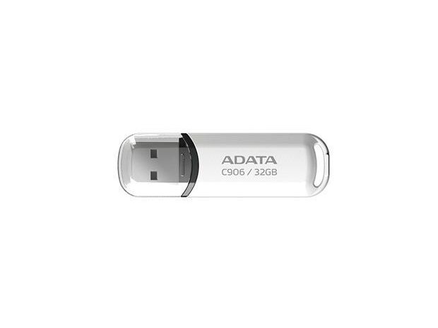 MEMORY DRIVE FLASH USB2 32GB/WHITE AC906-32G-RWH ADATA MEMORY DRIVE FLASH USB2 32GB/WHITE AC906-32G-RWH ADATA