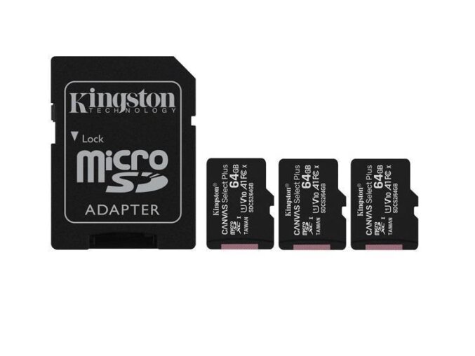 MEMORY MICRO SDXC 64GB UHS-I/3PACK SDCG4/64GB KINGSTON