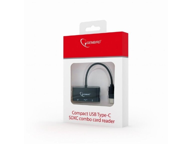 MEMORY READER USB-C SD/COMBO UHB-CR3-02 GEMBIRD 1