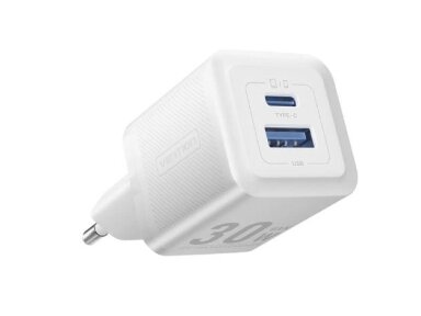 MOBILE CHARGER WALL 30W USB/2P WHITE FEQW0-EU VENTION
