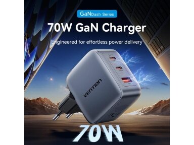 MOBILE CHARGER WALL 3PORT/70W FEXH0-EU VENTION