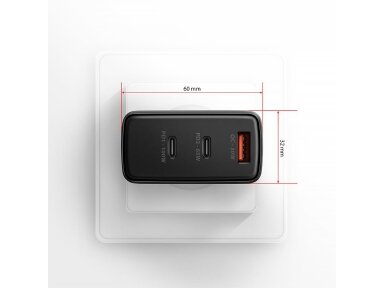 MOBILE CHARGER WALL USB 100W/GAN 3PORT ACU-DPQ100 AXAGON