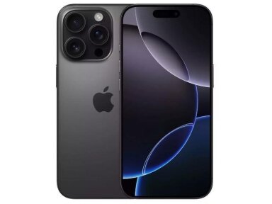 Mobilus Telefonas APPLE IPHONE 16 PRO/256GB BLACK TITAN. MYNH3