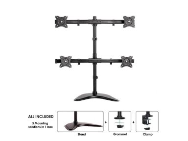 MONITOR ACC DESK MOUNT 10-27"/NM-D335D4BLACK NEOMOUNTS