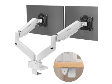 MONITOR ACC DESK MOUNT/13-32" BLK/WHT G160-BW ONKRON