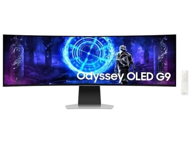 Monitor|SAMSUNG|49"|Gaming/Curved|5120x1440|32:9|0.03 ms|Speakers|Height adjustable|Tilt|Colour Silver|LS49DG950SUXEN