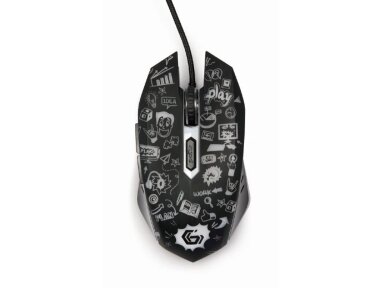 MOUSE USB OPTICAL BLACK/MUS-6B-GRAFIX-01 GEMBIRD