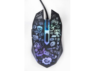 MOUSE USB OPTICAL BLACK/MUS-6B-GRAFIX-01 GEMBIRD