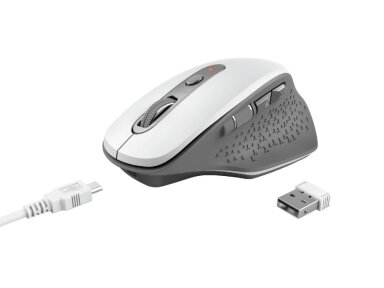 MOUSE USB OPTICAL WRL/OZAA WHITE 24035 TRUST