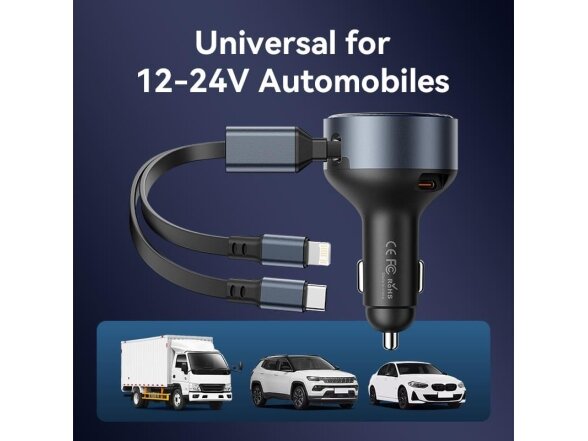 MOBILE CHARGER CAR USB/3P BLACK FFOB0 VENTION 12 MOBILE CHARGER CAR USB/3P BLACK FFOB0 VENTION 12