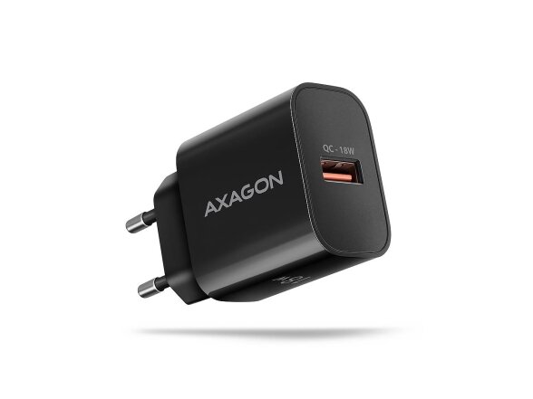 MOBILE CHARGER WALL USB 18W/1PORT BLACK ACU-QC18 AXAGON MOBILE CHARGER WALL USB 18W/1PORT BLACK ACU-QC18 AXAGON