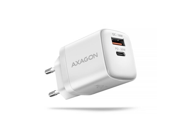MOBILE CHARGER WALL USB 20W/2PORT WHITE ACU-PQ20W AXAGON MOBILE CHARGER WALL USB 20W/2PORT WHITE ACU-PQ20W AXAGON