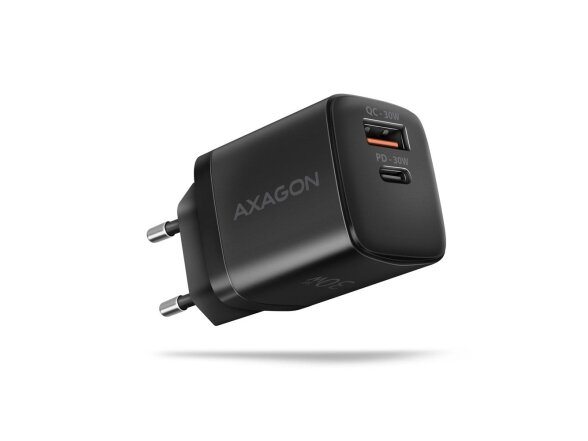 MOBILE CHARGER WALL USB 30W/2PORT BLACK ACU-PQ30 AXAGON MOBILE CHARGER WALL USB 30W/2PORT BLACK ACU-PQ30 AXAGON