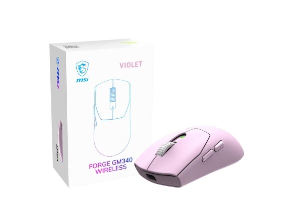 MOUSE USB OPTICAL WRL GAMING/FORGE GM340 WRL VIOLET MSI