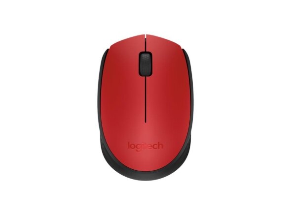 MOUSE USB OPTICAL WRL M171/RED 910-004641 LOGITECH