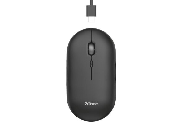 MOUSE USB OPTICAL WRL/PUCK RECHARGEABLE 24059 TRUST 2