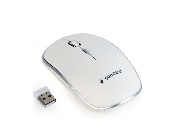 MOUSE USB OPTICAL WRL/WHITE MUSW-4B-01-W GEMBIRD