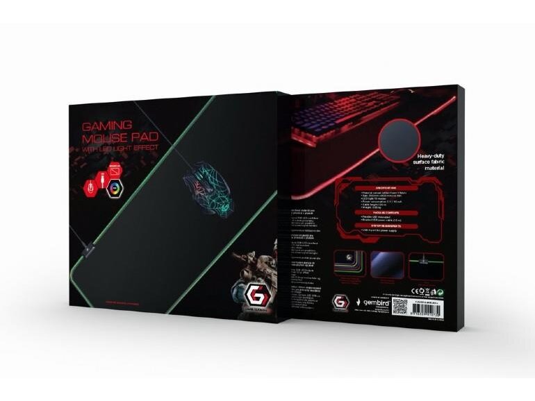 MOUSE PAD GAMING LED LARGE/MP-GAMELED-L GEMBIRD 1 MOUSE PAD GAMING LED LARGE/MP-GAMELED-L GEMBIRD 1