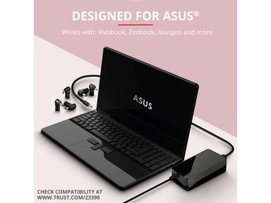 NB ACC AC ADAPTER 90W MAXO//ASUS BLACK 23390 TRUST