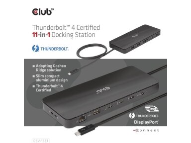 NB ACC DOCKING STATION 11IN1/THUNDERBOLT CSV-1581 CLUB3D