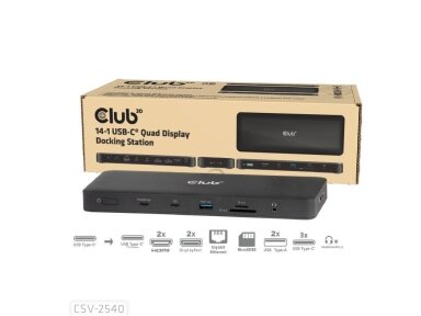 NB ACC DOCKING STATION 14IN1/USB-C 150W CSV-2540 CLUB3D